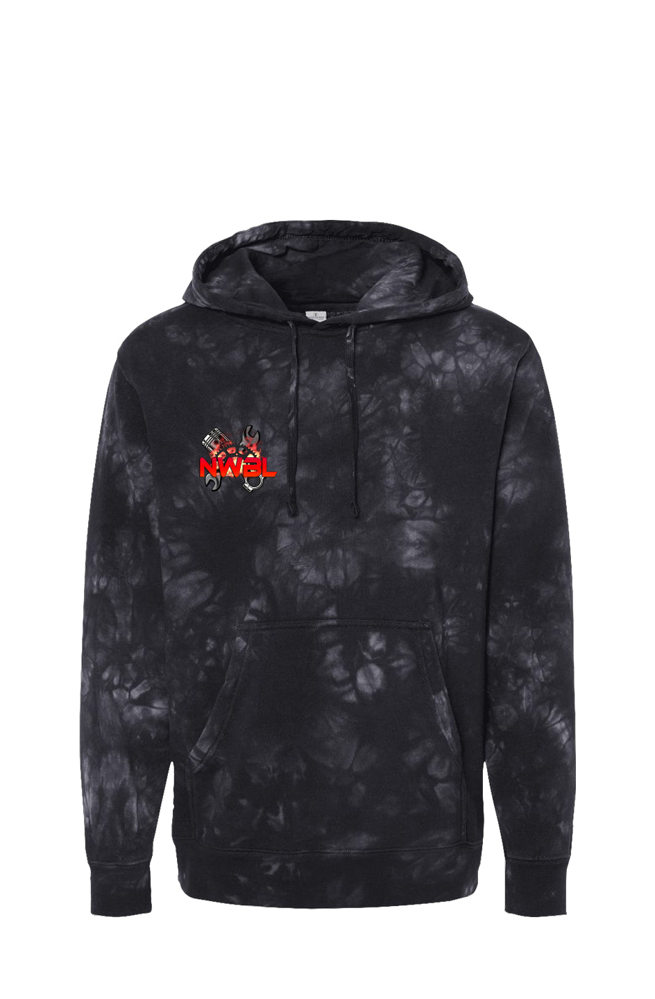 Tie Dye Black Hoodie